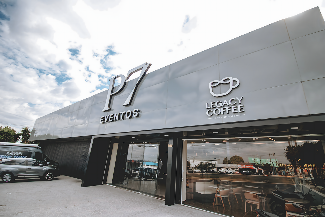 Fachada do P7 Eventos, espaço de eventos da IAM em Americana
