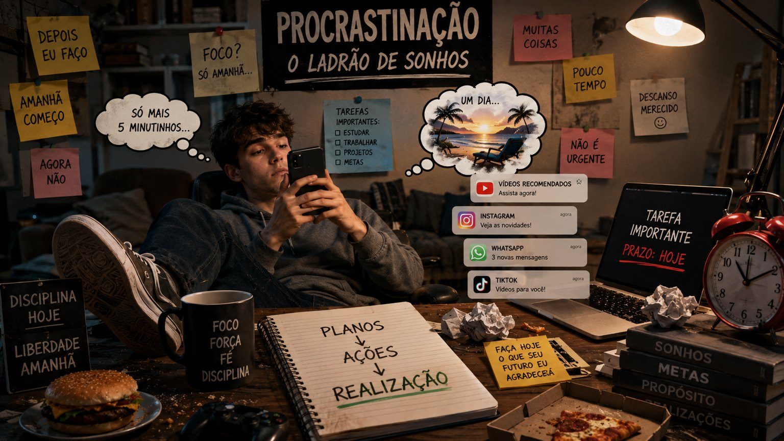 Capa do artigo Como vencer a procrastinação (e por que força de vontade não basta)
