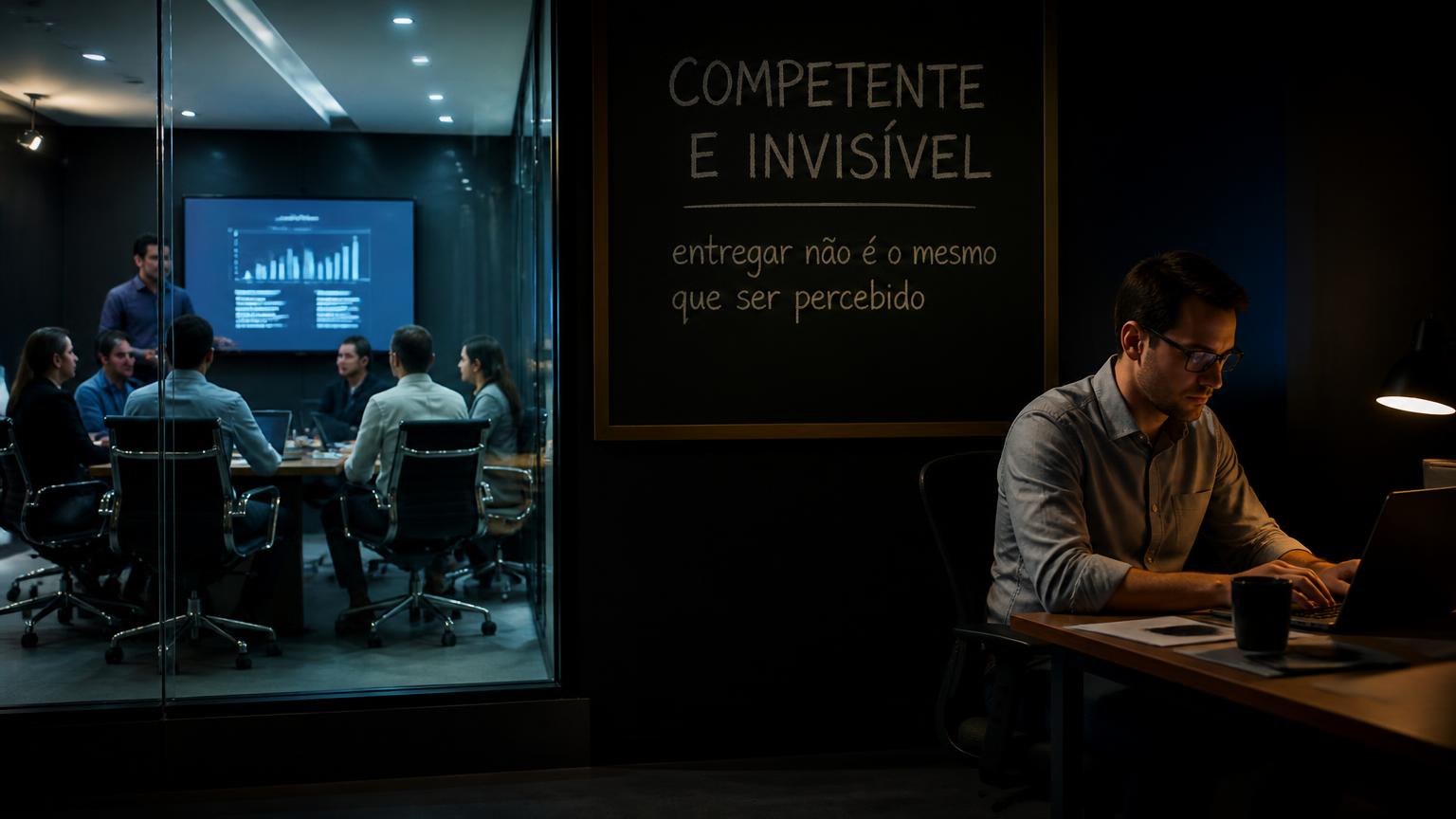 Capa do artigo Por que profissionais competentes continuam invisíveis dentro das empresas?