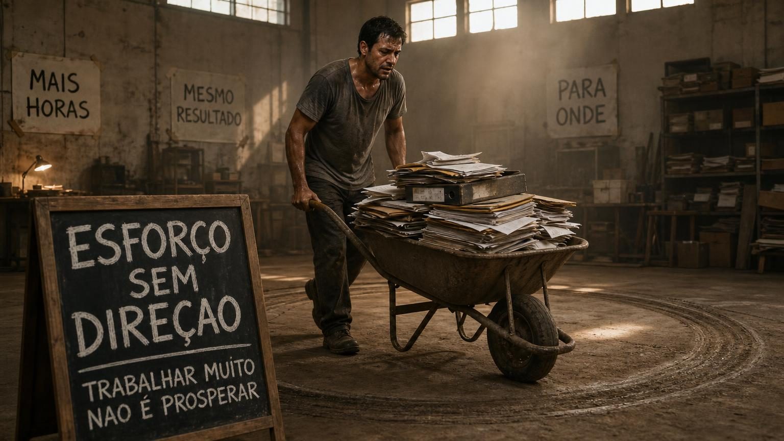 Capa do artigo Por que trabalhar muito não significa necessariamente prosperar